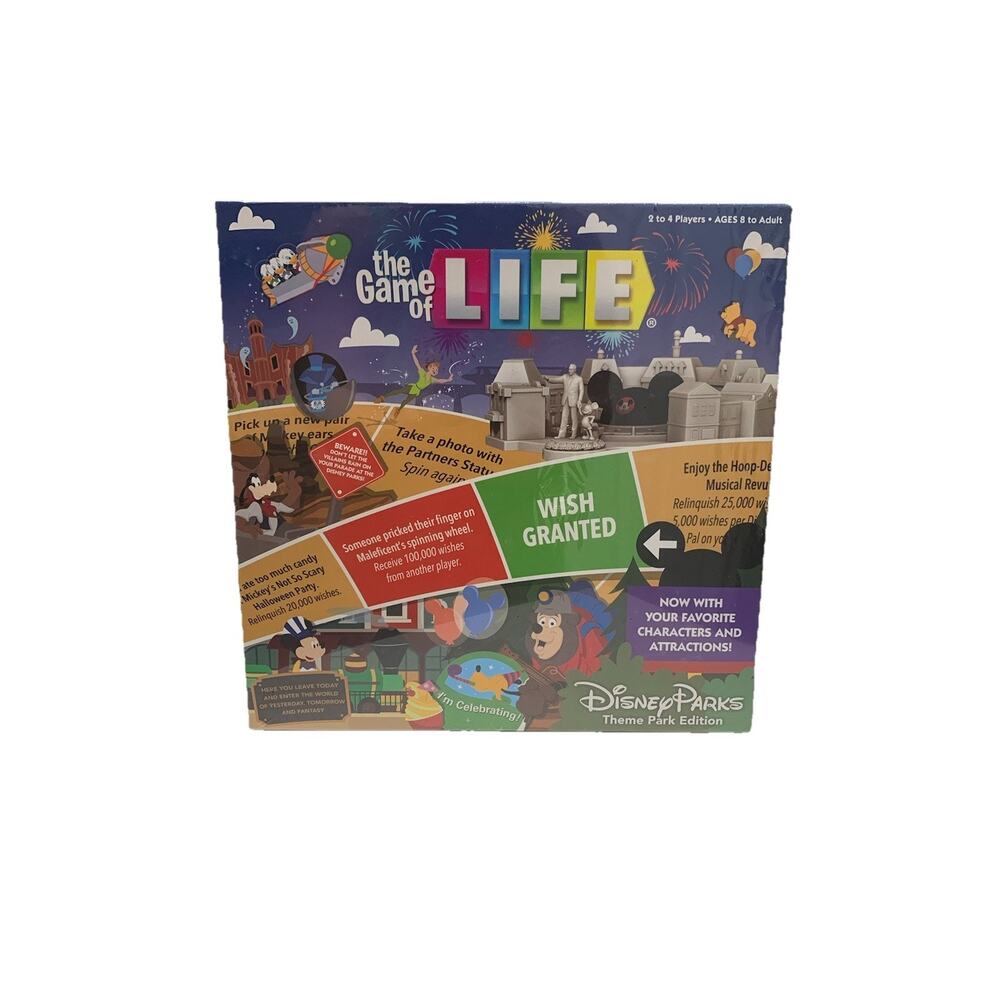 Disney‎ Parks Theme Park Edition The Game of Life Board Game NEW